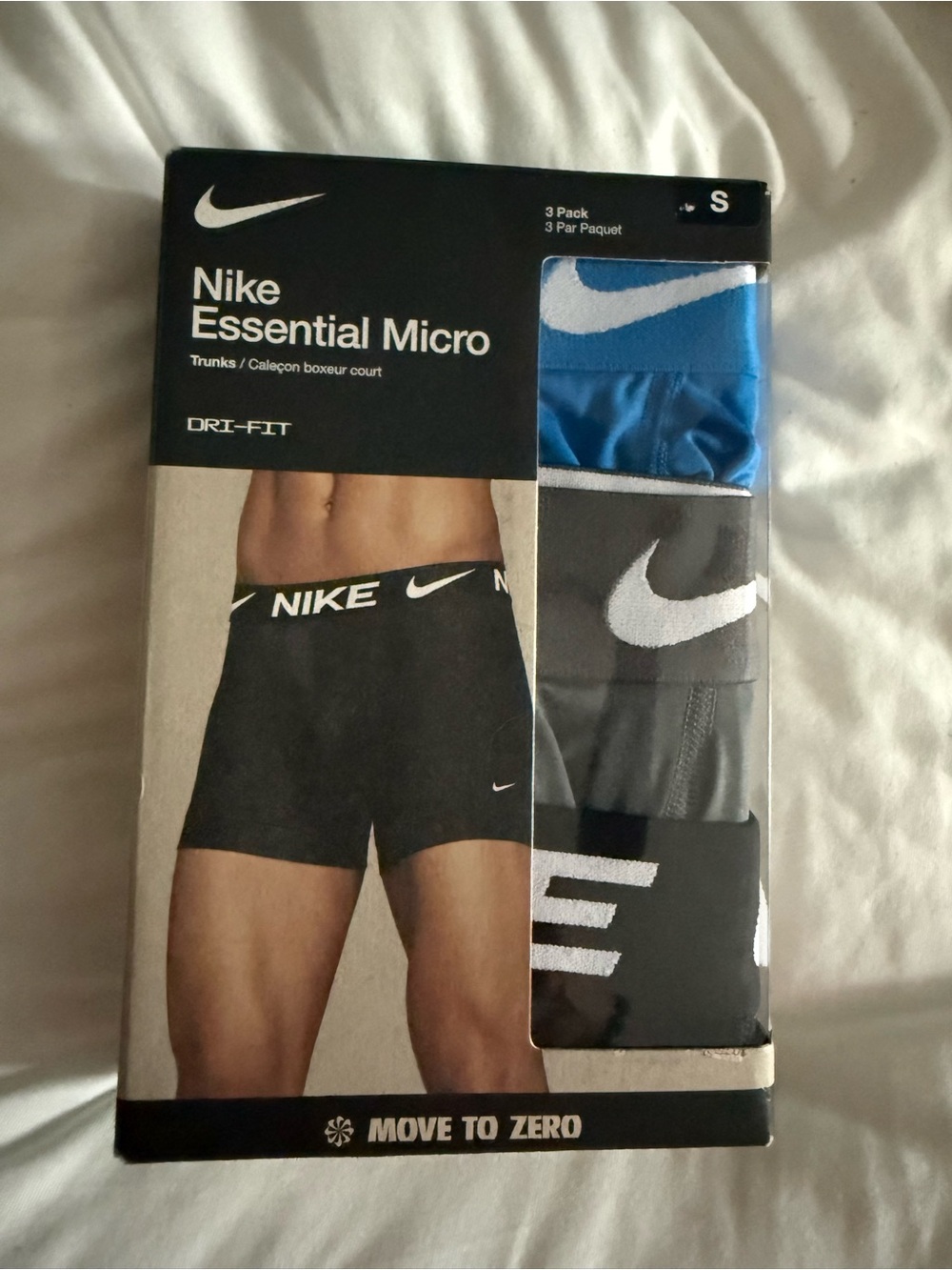 Nike Boxer Briefs 3-Pack in Blue, Gray, and Black